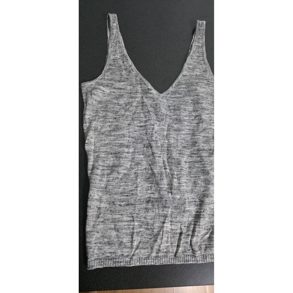 2pc Lululemon Mix & Mingle Tank Heathered Gray Black Woman 4 Yoga Linen Blend - Picture 4 of 12